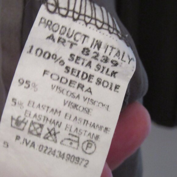 Italian Made KAR-MA Boutique Set of Tunic & Camisole, 100% Seta Silk, Large - Picture 4 of 4